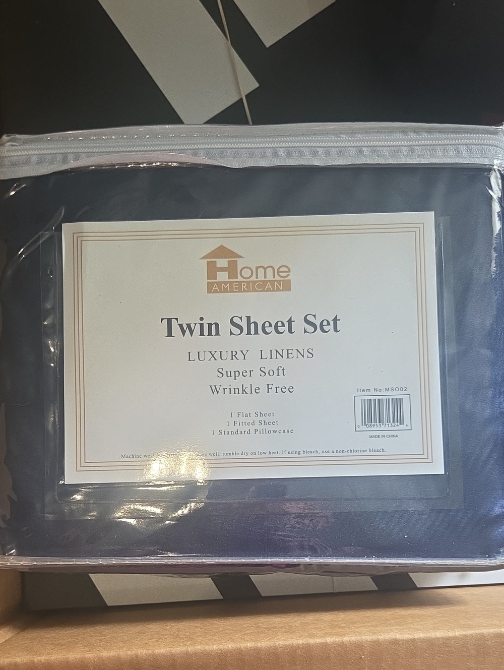 Twin Sheet Set - Navy Blue
